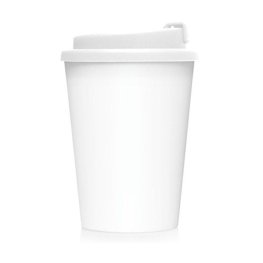 Frosted Double Wall Cup 2 Go White